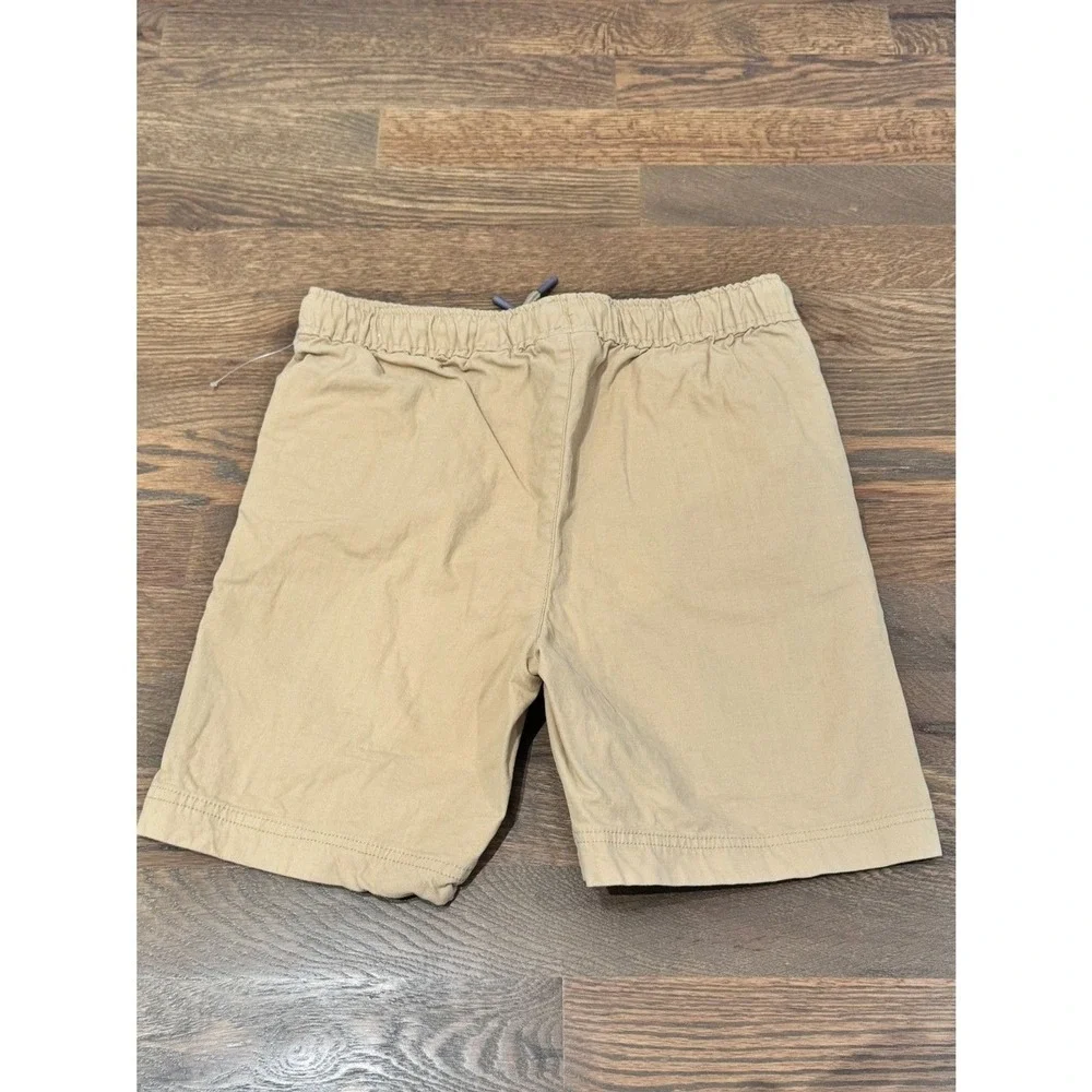 Caribbean Joe Kids Khaki Pull On Shorts‎ Elastic Waist Drawstring Size L 10 12